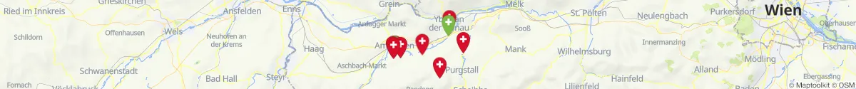 Map view for Pharmacies emergency services nearby Blindenmarkt (Melk, Niederösterreich)